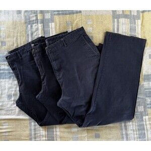 3 Old Navy Ultimate Slim & Loose Navy Blue Straight Leg Work Pants Men's Sz 40x